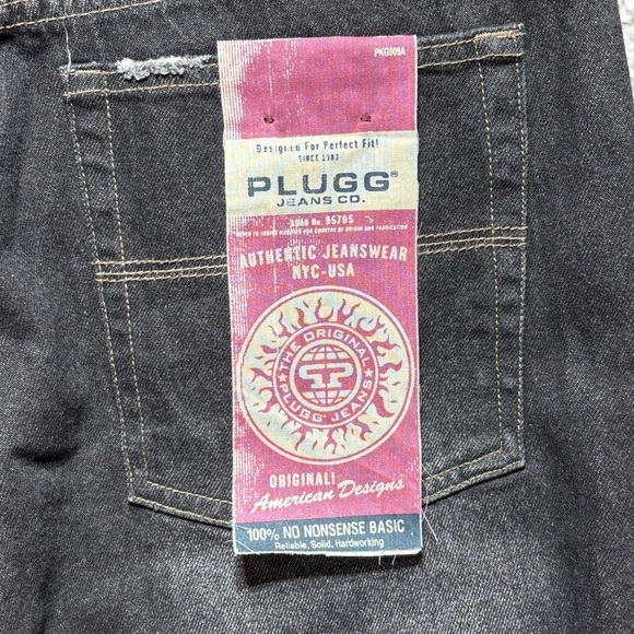 PLUGG Company Jeans Mens 30 x 32 Vintage Y2K Baggy Relaxed Fit Streetwear Wide - Picture 5 of 7